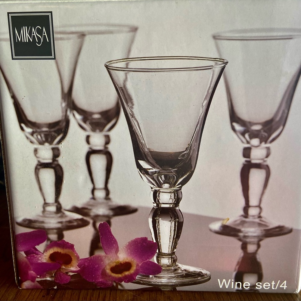 Mikasa wine Glasses!!